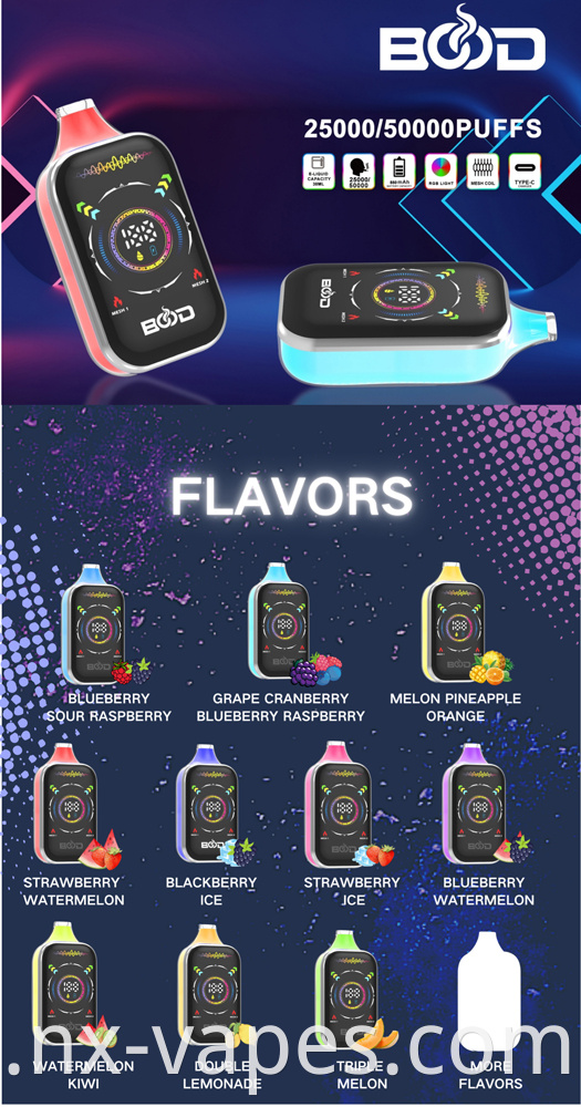 bood pulse pro 25k 50k vape poster